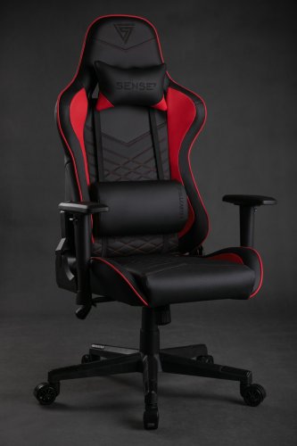 [OUTLET] Karrigë për lojëra SENSE7 Spellcaster, e zezë/kuqe				