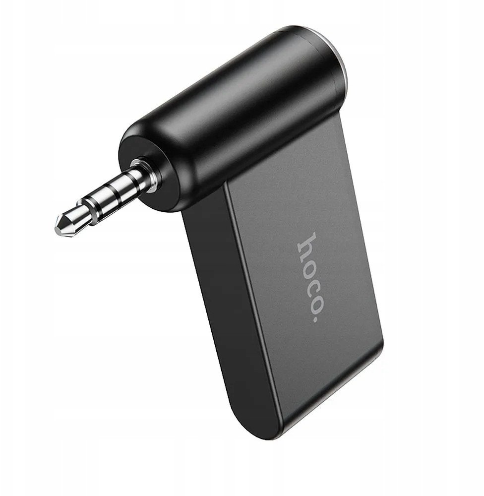 Marrës Bluetooth Hoco, 3.5mm AUX, BT 5.0, me mikrofon, i zi