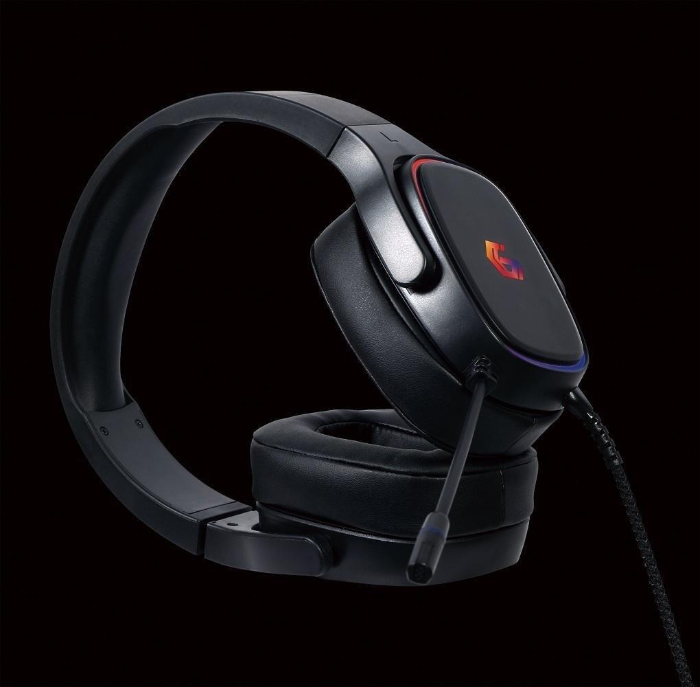 Headset gaming Gembird GHS SANPO S300, 7.1 virtual, USB, me drita RGB