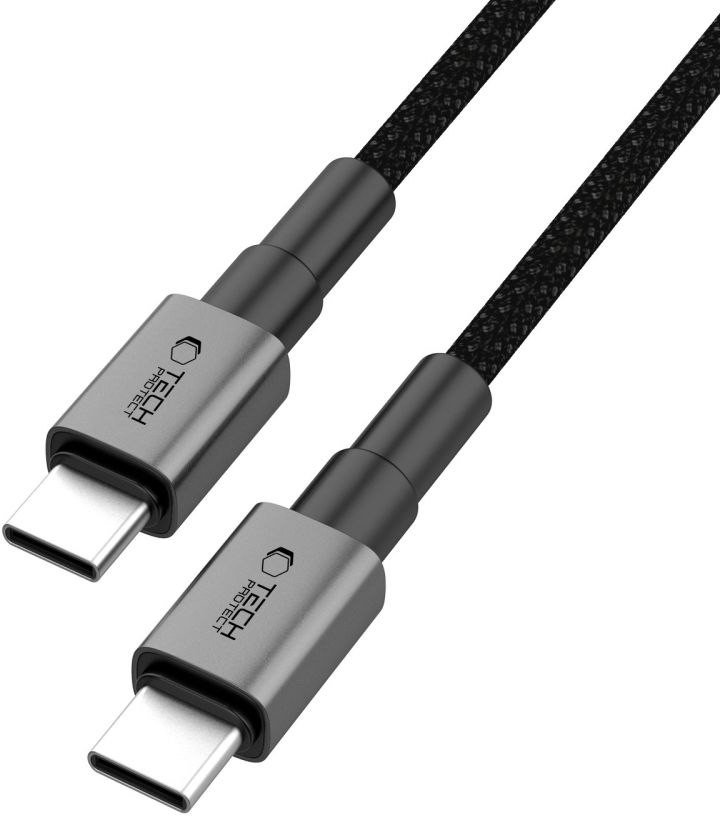 Kabllo USB C Adaptec Tech-Protect Ultraboost DNA MagTwist, 100W 5A, 1m, gri