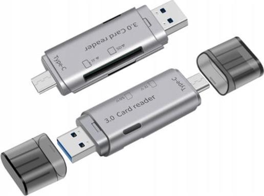 Lexues kartelash Zenwire 4in1, USB 3.0, USB-C OTG, 5 Gb/s, gri