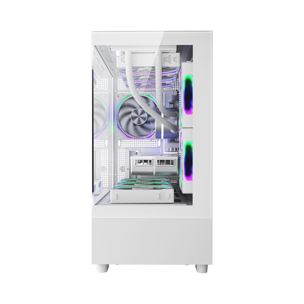 Kutia PC 1STPLAYER Gaming MI5, mid tower, ARGB, e bardhë