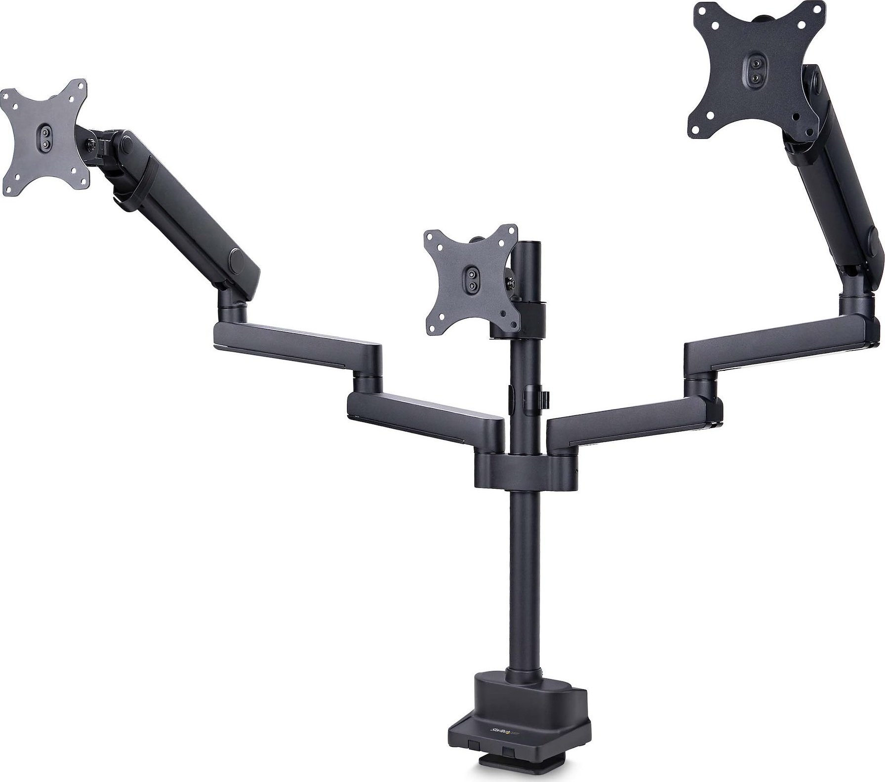 Mbajtëse tavoline për 3 monitorë StarTech Triple Monitor Desk Mount, deri 27", VESA 75x75 100x100, e zezë