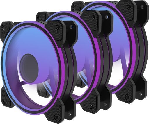Ftohës PREYON Eagle Eye, 120mm, PWM ARGB 3-pack