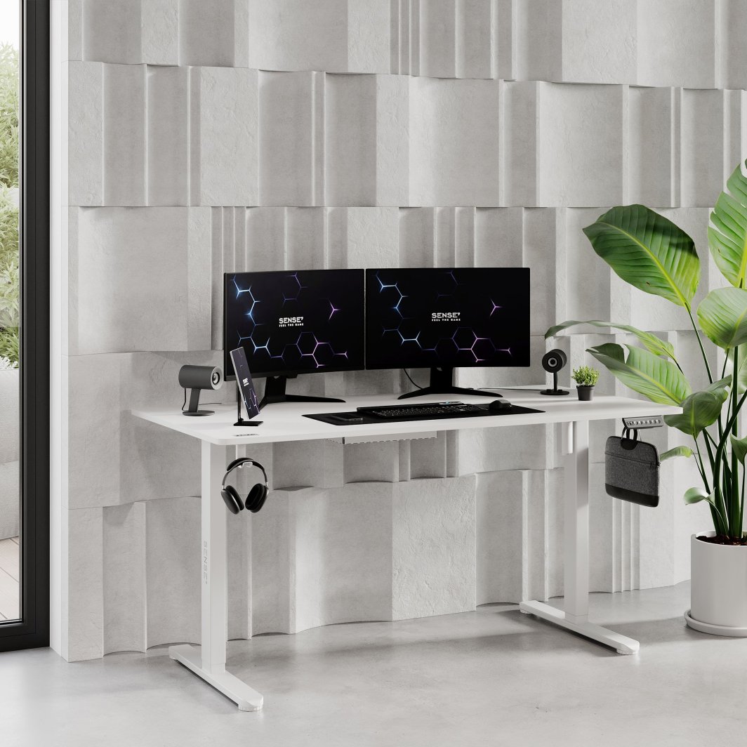 Tavolinë SENSE 7 Nojo, 140cm x 70cm, e bardhë