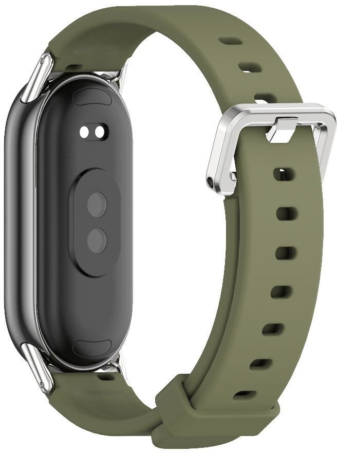 Rrip ore Tech-Protect Iconband Classic, për Xiaomi Smart Band 8 9 10 NFC, silikon, Army Green
