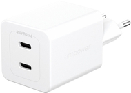 Karikues murale PanzerGlass Turbo 45W, 2x USB C, PD 3.1, i bardhë