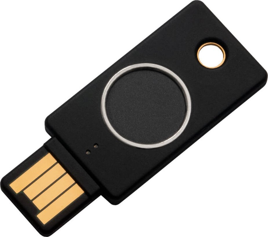 Çelës sigurie biometrik Yubico YubiKey Bio, FIDO2 WebAuthn, USB A, i zi