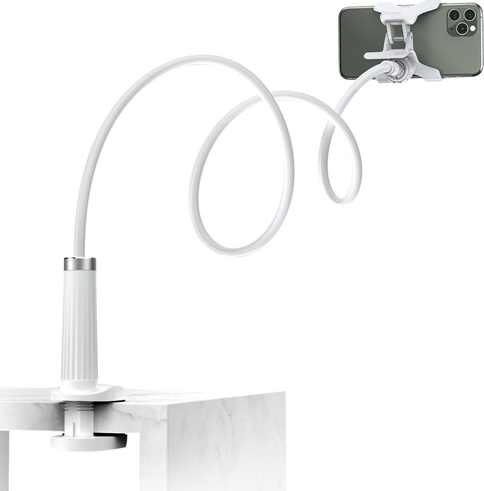 Mbajtëse telefoni dhe tableti Ugreen LP113 30488, krah i gjatë i përkulshëm, rrotullim 360°, gri