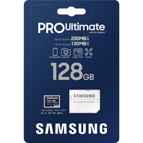 Kartë memorie Samsung MB-MY128S, 128GB, MicroSDXC UHS-I, e kaltër