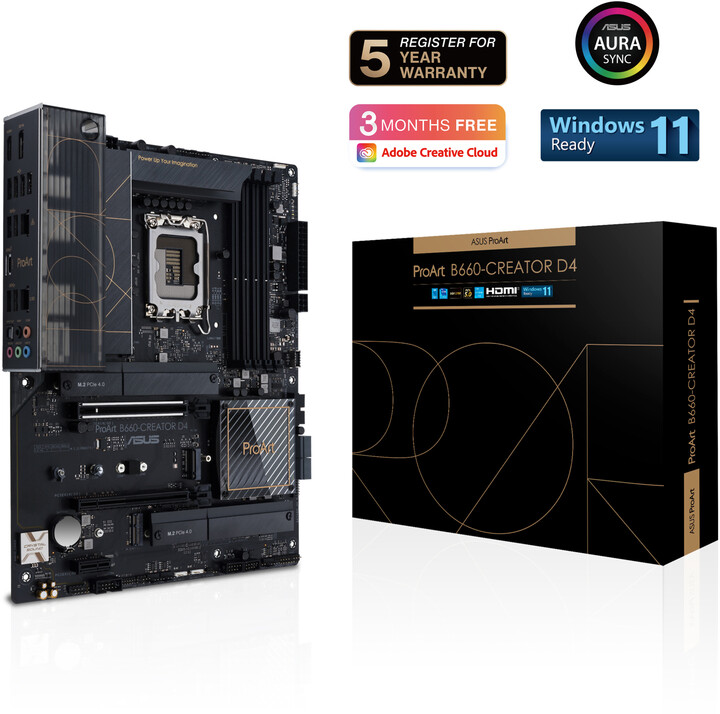 Матична плоча ASUS PROART B660-CREATOR D4 (DDR4) - Intel B660
