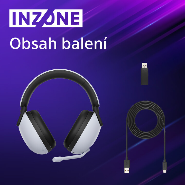Kufje Sony Inzone H9, të bardha
