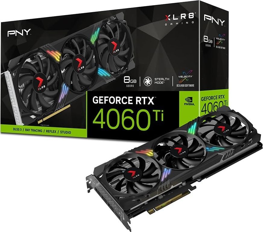 Kartelë grafike PNY GeForce RTX 4060 Ti XLR8 Gaming Verto Epic-X RGB 8GB GDDR6