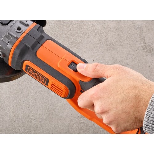 Mulli këndor Black&Decker BCG720N, me bateri 18V, disk 125mm, zi portokalli