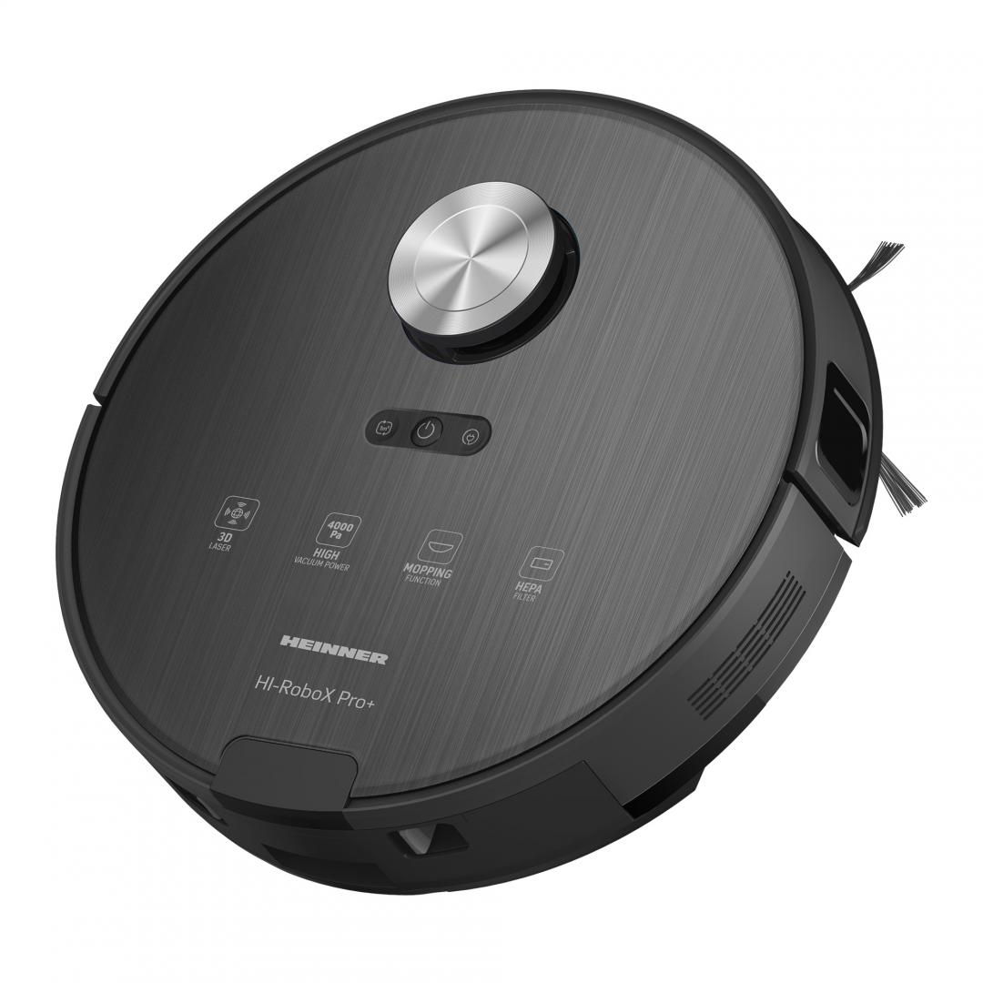 Robot fshesë Heinner HI-RoboX+ HRVC-MAI52BK, 4000Pa, 5200mAh, i zi