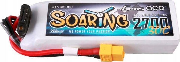 Bateri LiPo Gens Ace Tattu G-Tech Soaring 2700mAh, 11.1V, 30C
