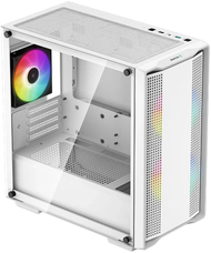 Kuti PC Deepcool CC360 ARGB, mini tower, xham i temperuar, e bardhë
