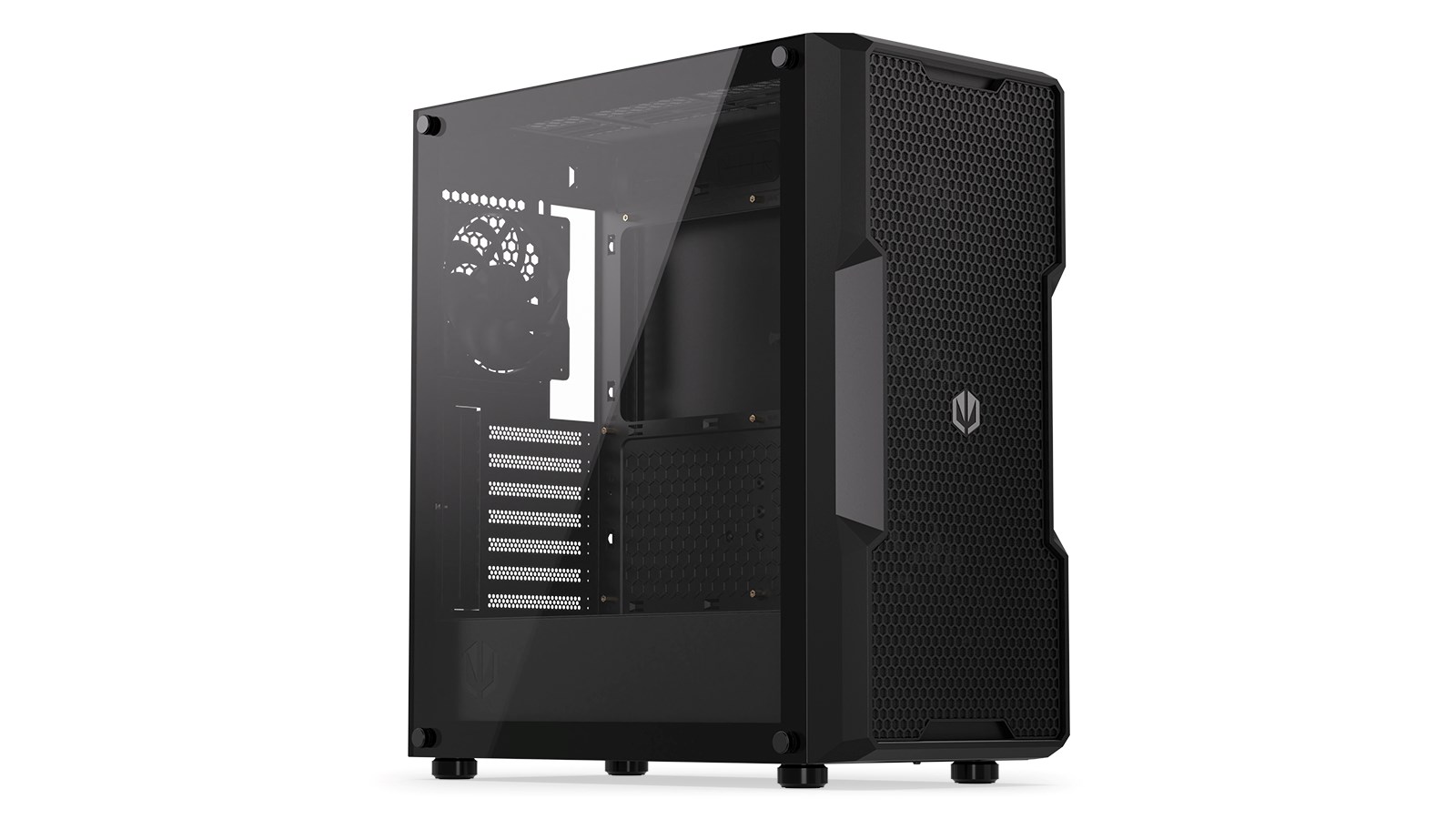 Kornizë kompjuteri Endorfy Regnum 400 Air, ATX E-ATX, xham i temperuar, e zezë