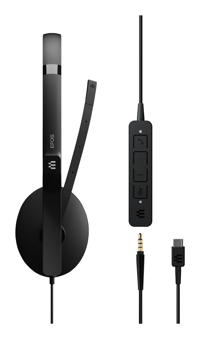 Слушалки EPOS Sennheiser ADAPT 165 USB-C II, стерео, црни