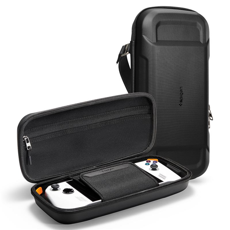 Mbështjellës për ROG Ally 2023 Spigen Rugged Armor Pro Pouch, i zi