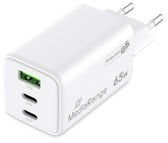 Karikues muri MediaRange MRMA116-2, 65W, 2x USB C 1x USB A, i bardhë