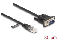 Kabllo interfejsi Delock RJ45 në RS232 D Sub 9, 30cm, e zezë