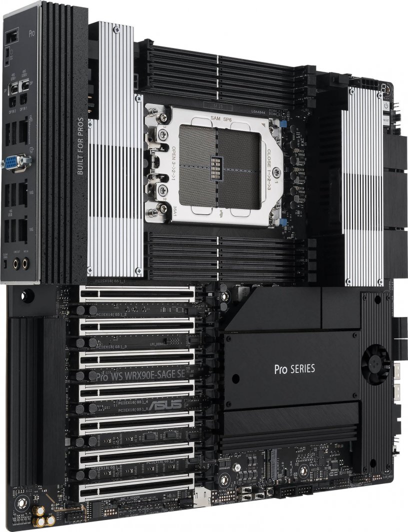 Pllakë amë Asus PRO WS WRX90E-SAGE SE, AMD WRX90, Socket sTR5