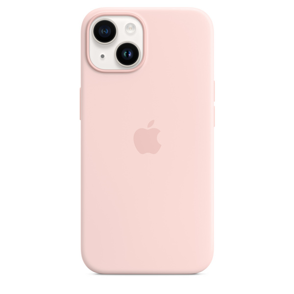 Apple iPhone 14 Silicone Case me MagSafe, Chalk Pink
