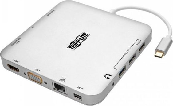 Docking station Tripp Lite U442 DOCK2 S, USB C, 4K, Power Delivery 60W, gri