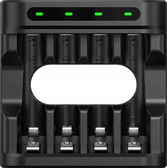 Karikues baterish XTAR L4, 4 slote, AAA AA, USB, i zi