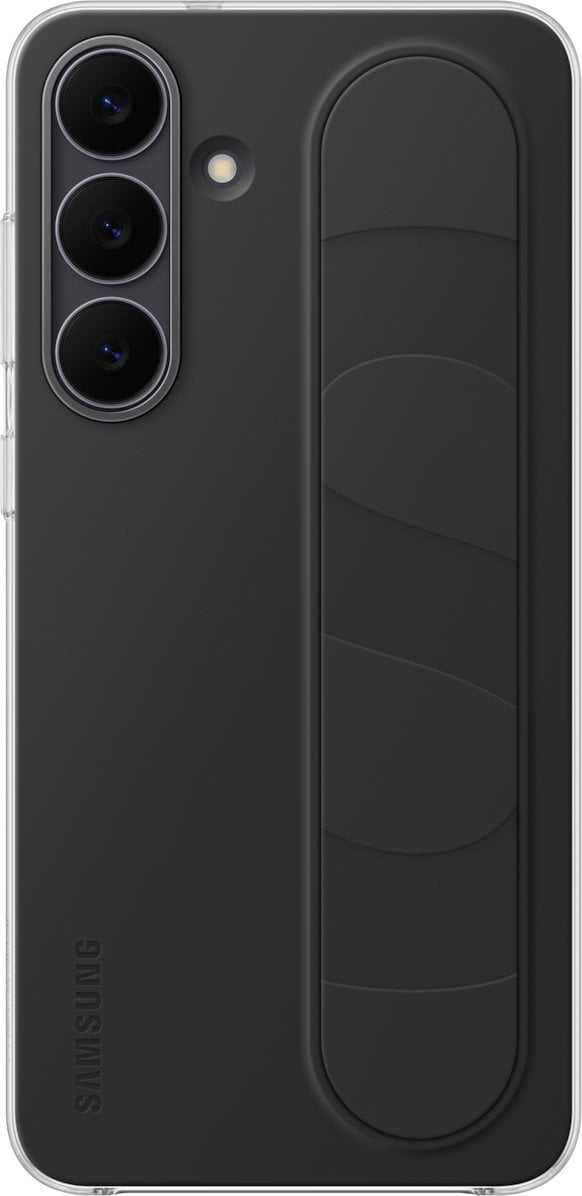 Mbulesë telefoni Samsung Standing Grip Case për Galaxy S25 FE, me këmbëz qëndrimi, e zezë