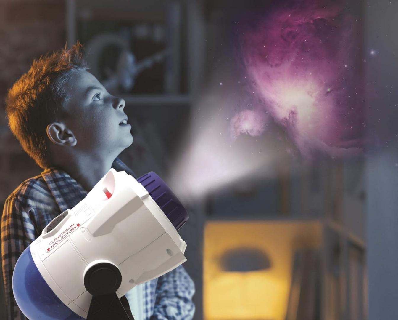 Projektor edukativ për fëmijë Lexibook Planetarium 360°, 24 projeksione, rrotullim 360°, i bardhë