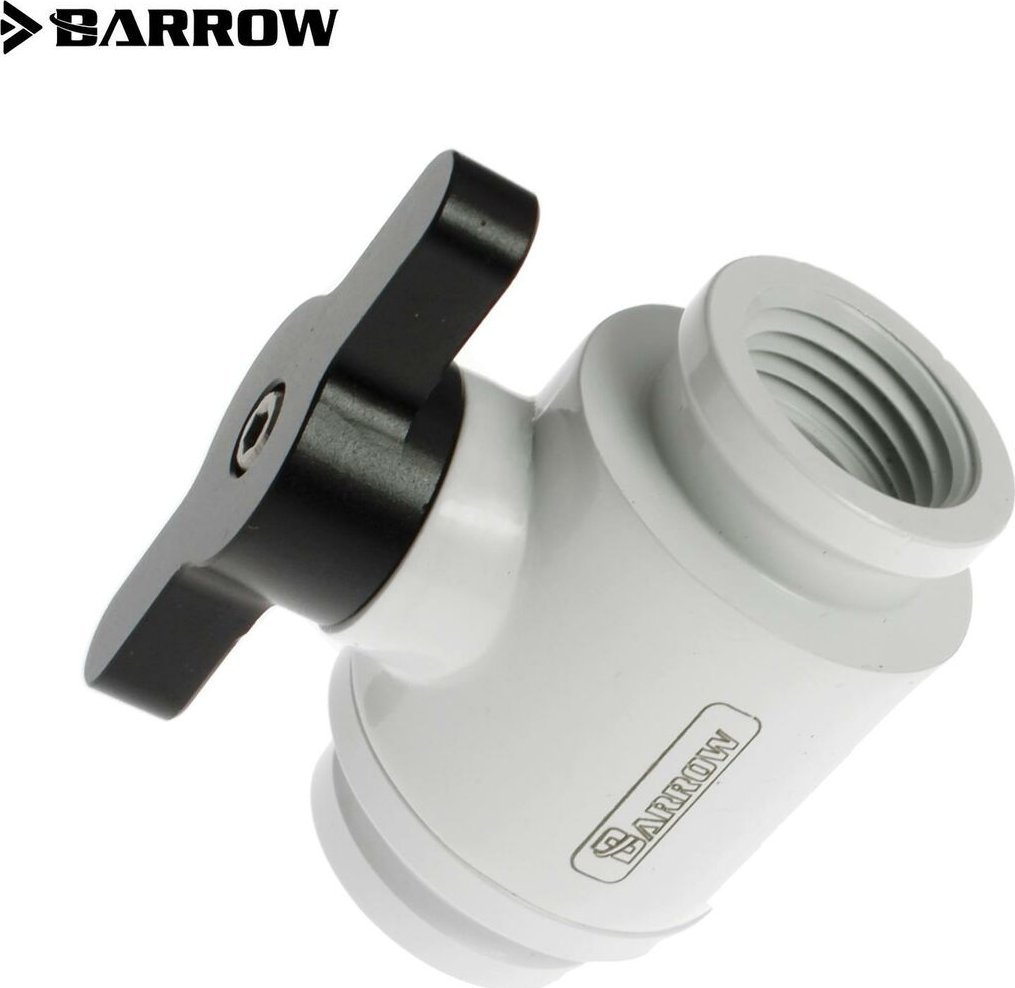 Valvul shkarkimi Barrow Ball Valve, 10mm, lidhje G1/4", e bardhë e zezë