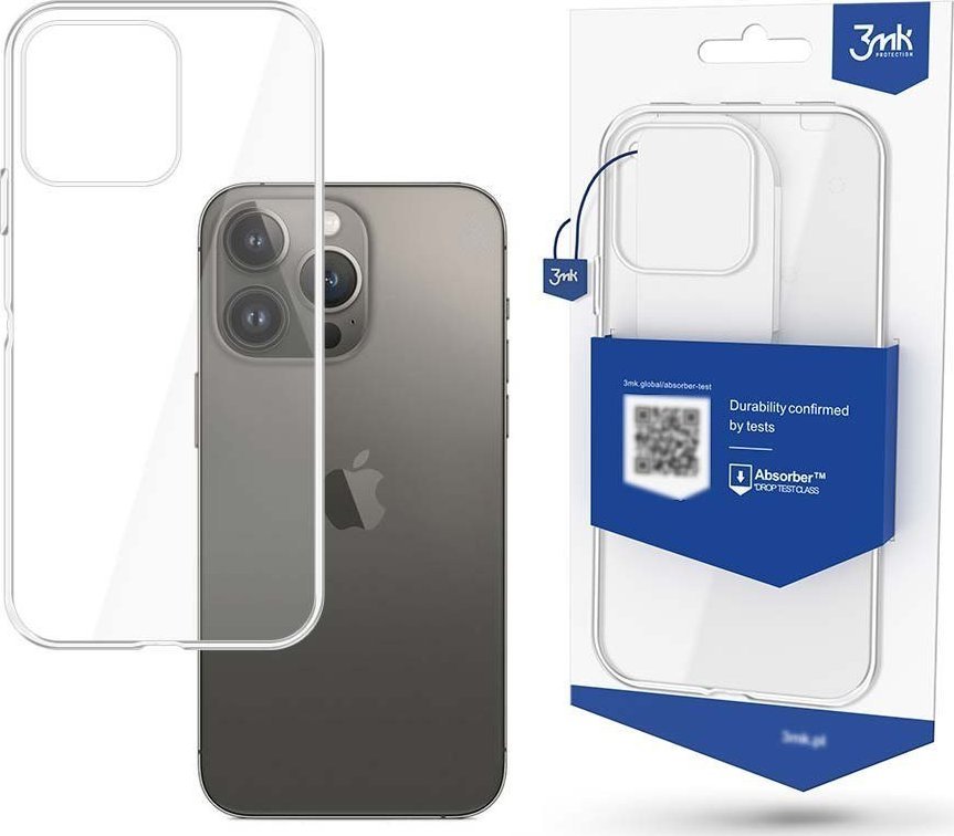 Mbulesë mbrojtëse 3MK Clear Case për Apple iPhone 14 Max, transparente