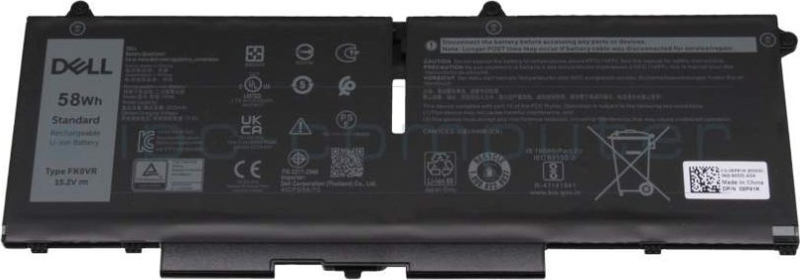 Bateri laptopi Origin Storage Dell 4C, 58Wh, e zezë