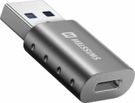 Адаптер USB Swissten, USB 3.0 во USB-C, пренос на податоци и полнење, црн