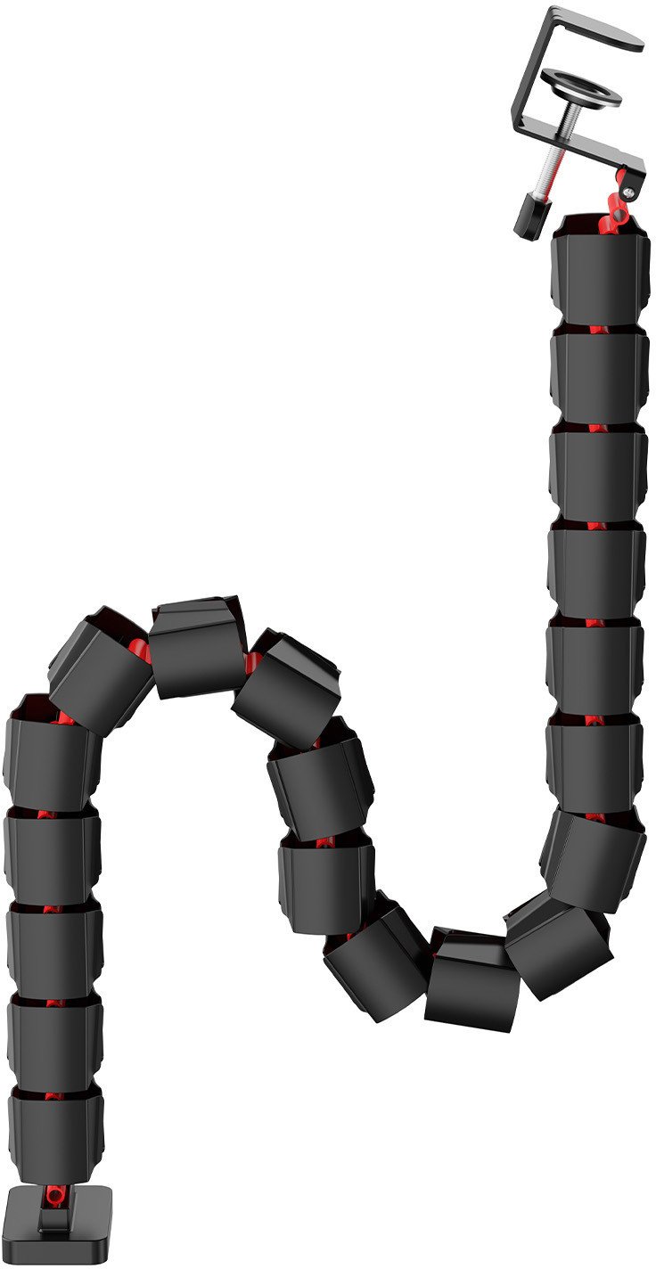 Organizues kabllosh NanoRS Nano RS Organizer, 1345mm, për tavolinë gaming, i zi me të kuqe