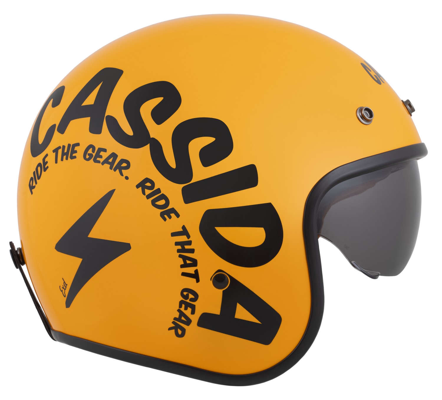 Helmetë moto CASSIDA Oxygen 2.0 Gear, diellore, ECE 22.06, S, verdhë e zezë