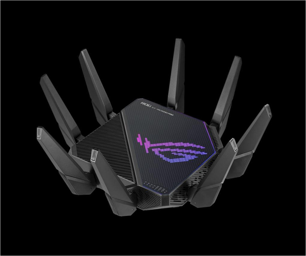 Ruter Wi-Fi gaming Asus GT-AX11000 PRO, Tri-band, AX11000, i zi