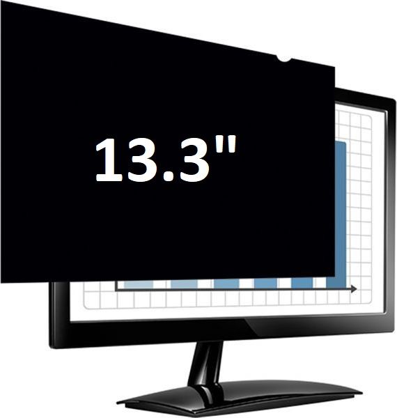 Filtër privatësie për laptopë dhe monitorë Fellowes PrivaScreen, 13.3", i zi