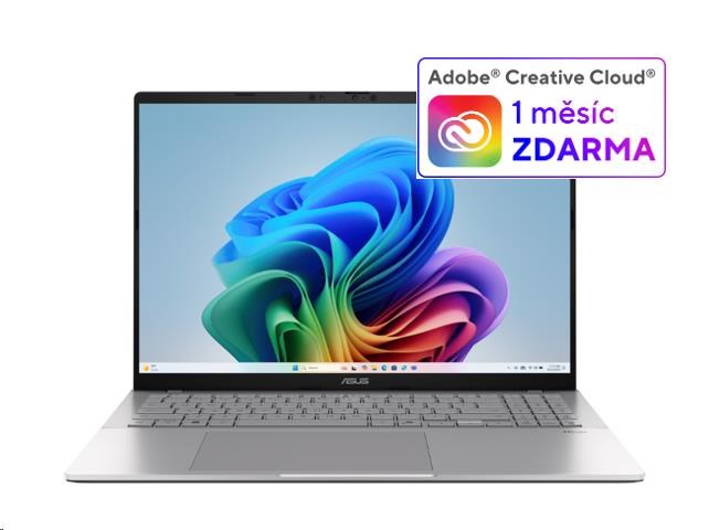 Laptop ASUS Vivobook S16 S3607QA OLED064W, 16" OLED, Snapdragon X, 32GB RAM, 1TB SSD, gri metalik 2