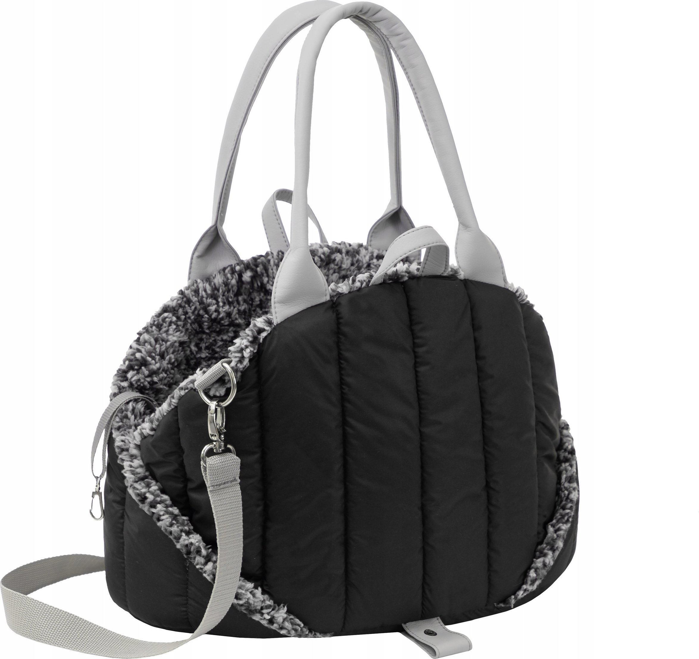 Çantë transporti 3in1 për qen ose mace Small, 38x24x28 cm, e zezë