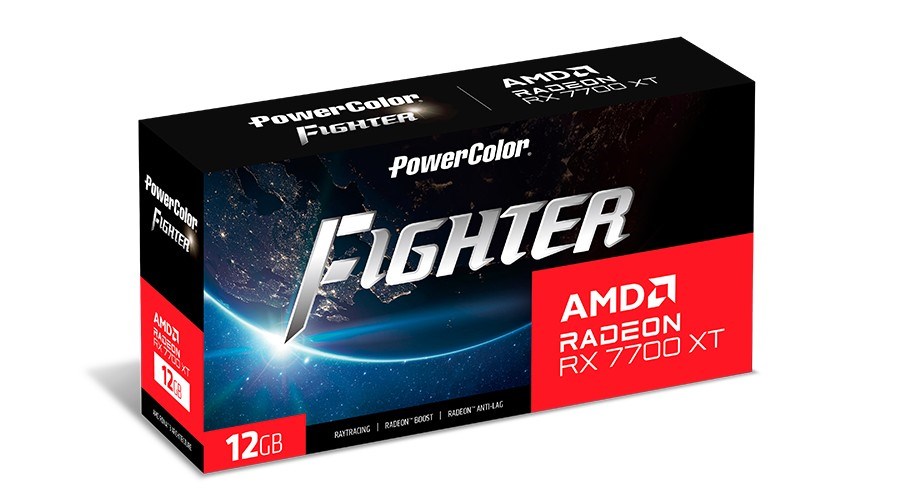 Kartë grafike PowerColor AMD Radeon RX 7700 XT, OC, 12 GB GDDR6