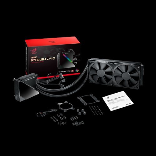 Ftohës me ujë ASUS ROG RYUJIN 240, 12 cm, i zi