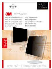 Filtër privatësie 3M, për 20" 16:9, 44.3 x 25 cm, i zi