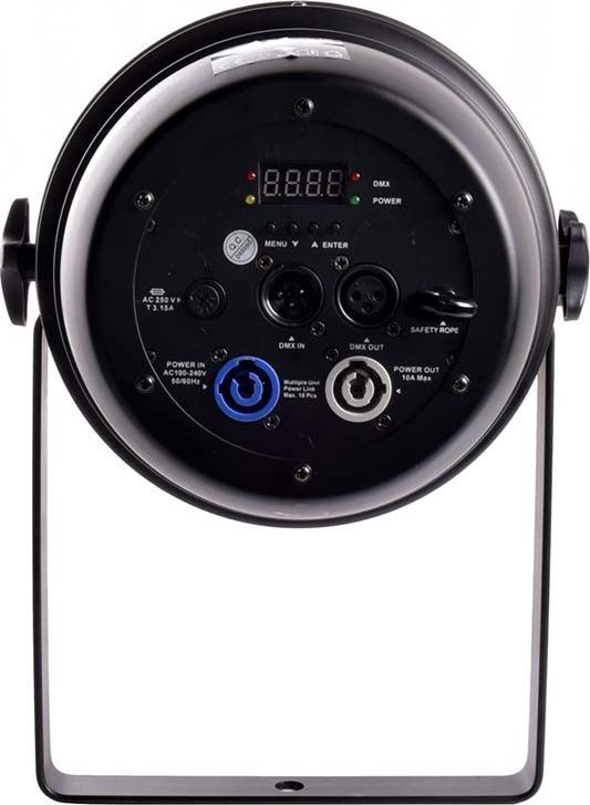 Reflektor skenik Light4Me PAR 64 100W LED Zoom, COB, 3000K, i zi