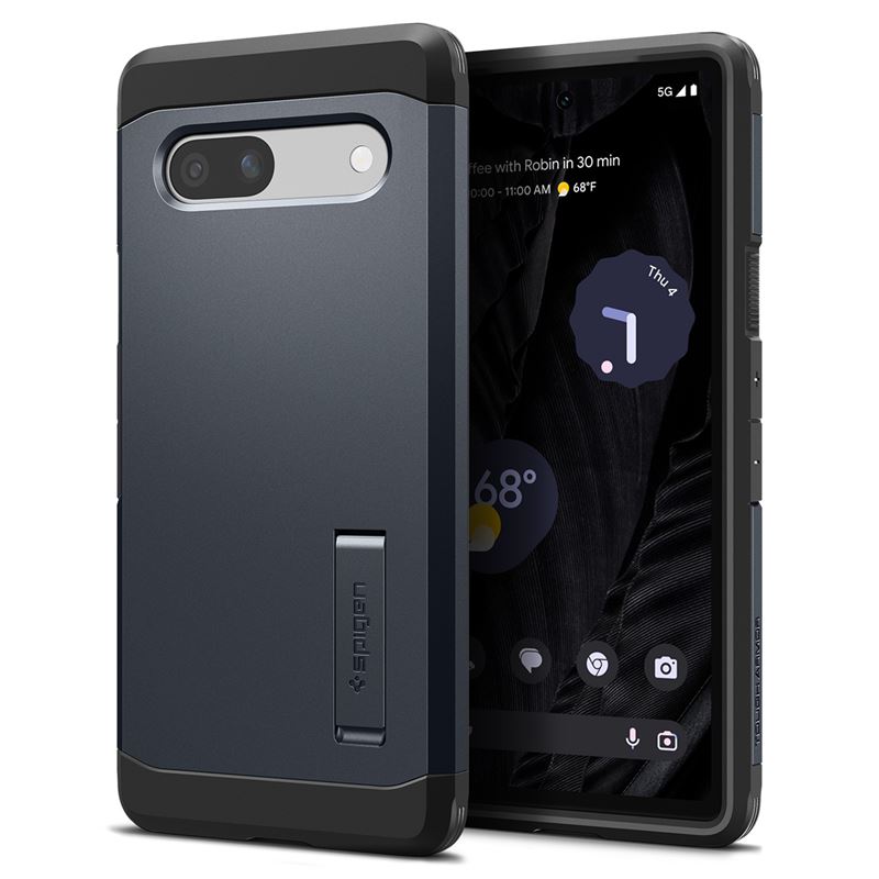 Mbështjellës për Google Pixel 7a Spigen Tough Armor, i zi