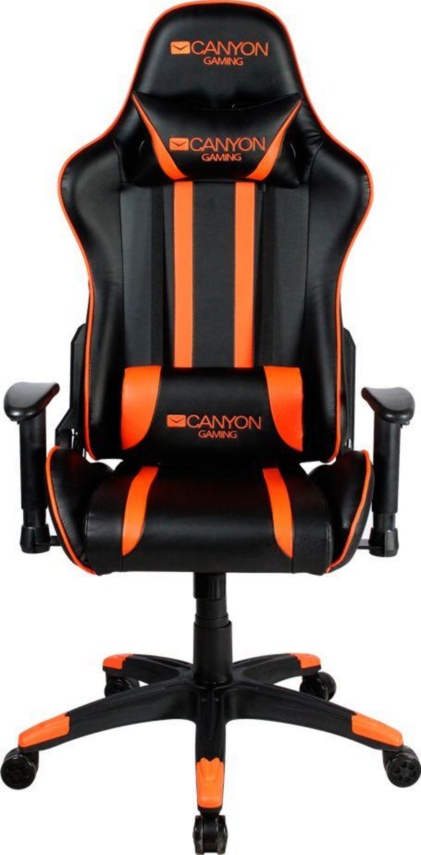 Karrige gaming Canyon Fobos GC-3, lëkurë eco, mekanizëm luhatjeje, portokalli