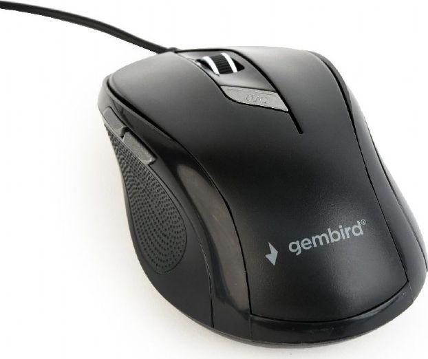 Maus Gembird MUS-6B-01, me kabllo, USB, i zi