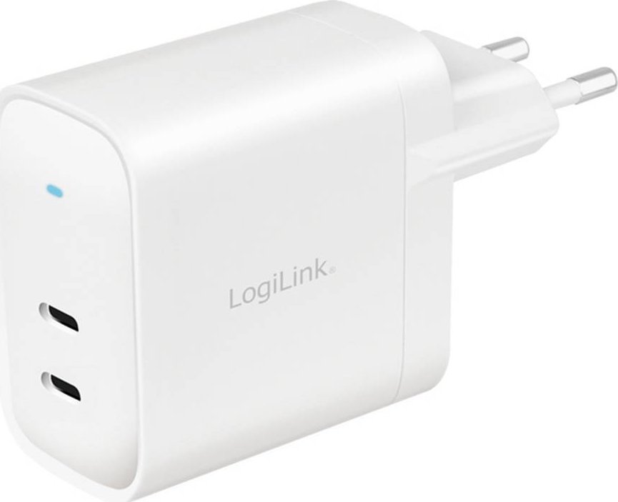 Karikues muri LogiLink PA0282, 40W, 2x USB C PD PPS, i bardhë
